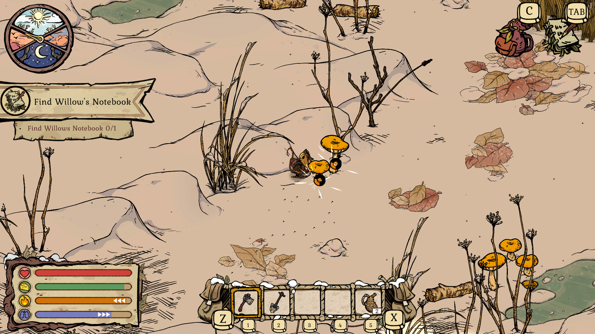 Winter Burrow Gameplay Screenshot 1